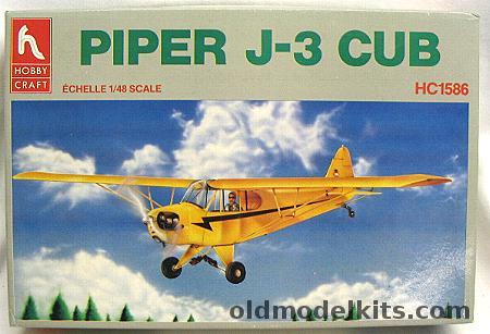 Hobby Craft 1/48 Piper J-3 Cub and L-4 Military Version, HC1586 plastic model kit